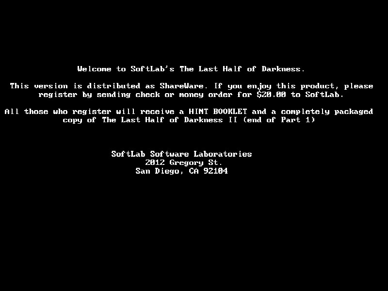 Last Half of Darkness